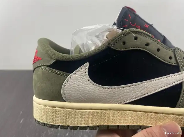 LOW X DM7866-002 JORDAN OG TRAVIS 'BLACK SCOTT OLIVE' SP 1 AIR 0506